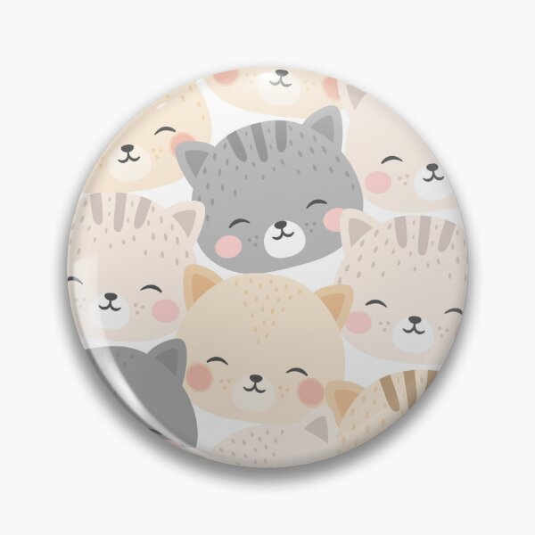 Item preview, Cute Cat Pattern | Kawaii Cat Seamless Print for Cat Lovers designed and sold by RJACreative.