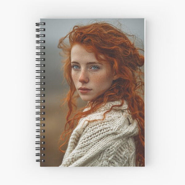 Item preview, Wild Red Hair and Freckles – Ethereal Portrait of a Celtic Beauty designed and sold by WhimsyWink.