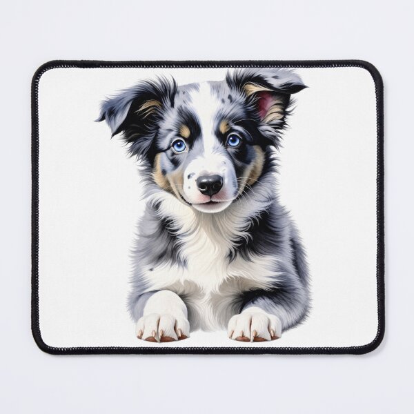 Item preview, Blue Merle Border Collie Puppy Portrait designed and sold by SabraDD.