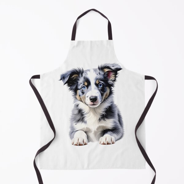 Item preview, Blue Merle Border Collie Puppy Portrait designed and sold by SabraDD.