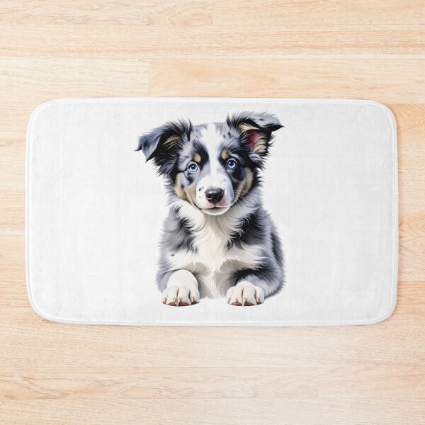 Item preview, Blue Merle Border Collie Puppy Portrait designed and sold by SabraDD.