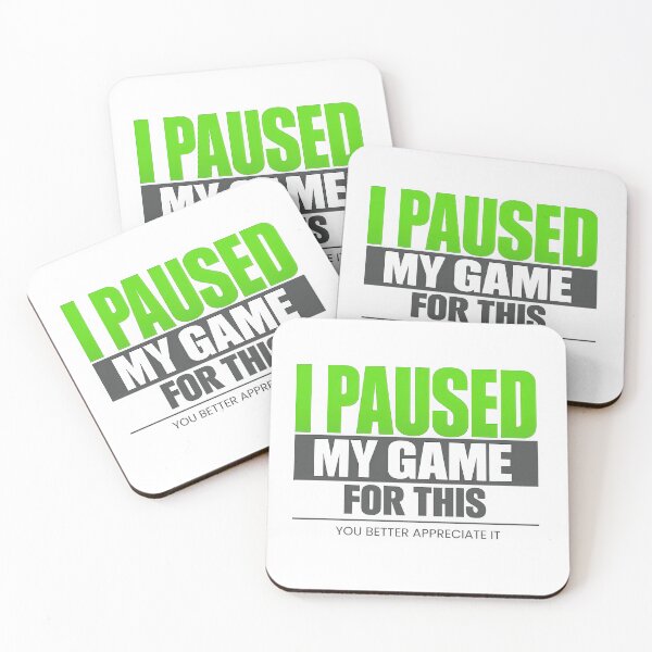 Item preview, I Paused My Game For This Funny Gamer Gift Tee designed and sold by TheKaiZenNi.