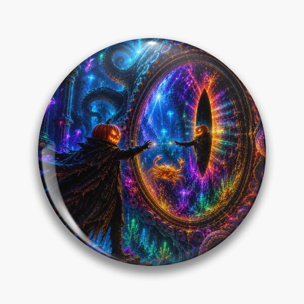 Item preview, Headless Horseman Mirror Navigator – Underwater Gothic Fantasy Art designed and sold by TheHorsemanRidesAgain.