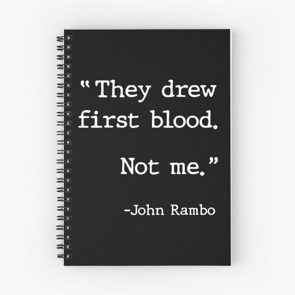 Item preview, They Drew First Blood. Not Me. - Rambo designed and sold by darklordpug.