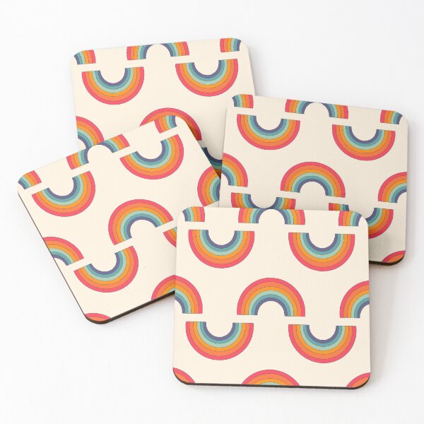 Item preview, Retro Rainbow Pattern | Vintage Boho Rainbow Seamless Design designed and sold by RJACreative.