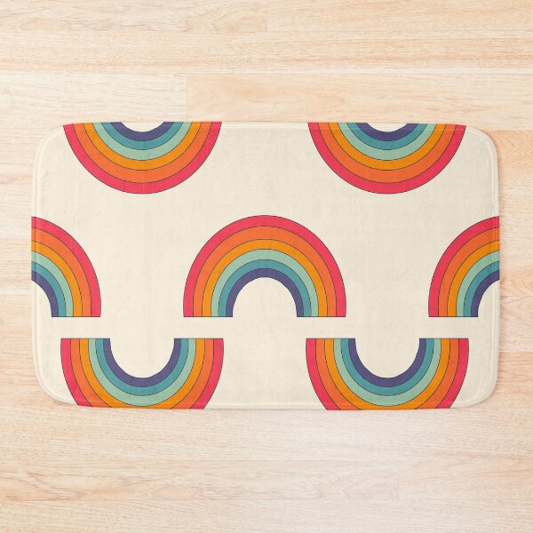 Item preview, Retro Rainbow Pattern | Vintage Boho Rainbow Seamless Design designed and sold by RJACreative.