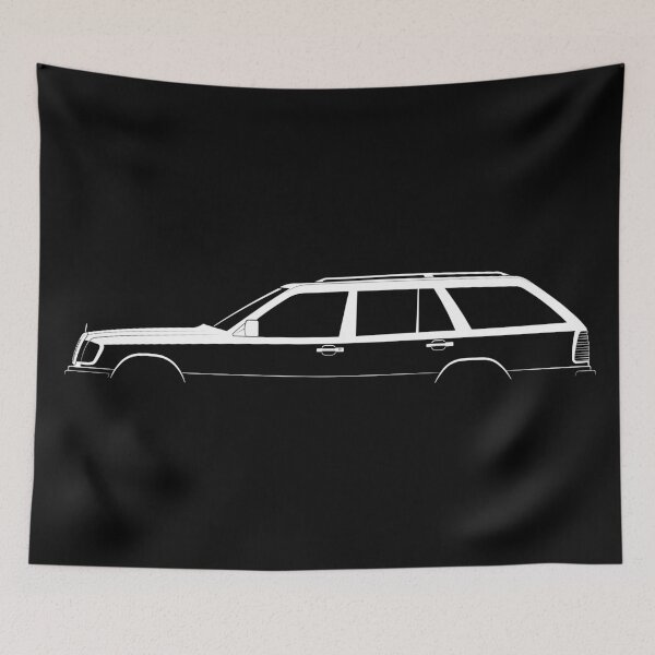 Item preview, 300 TD (S124) (White) designed and sold by Car Silhouettes.