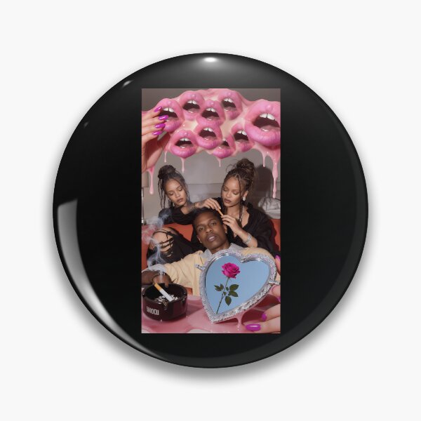 Item preview, Surreal Rihanna  Aap Rocky Melting Pink Collage designed and sold by GiotaFs.