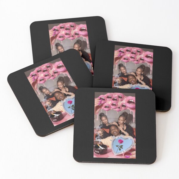 Item preview, Surreal Rihanna  Aap Rocky Melting Pink Collage designed and sold by GiotaFs.