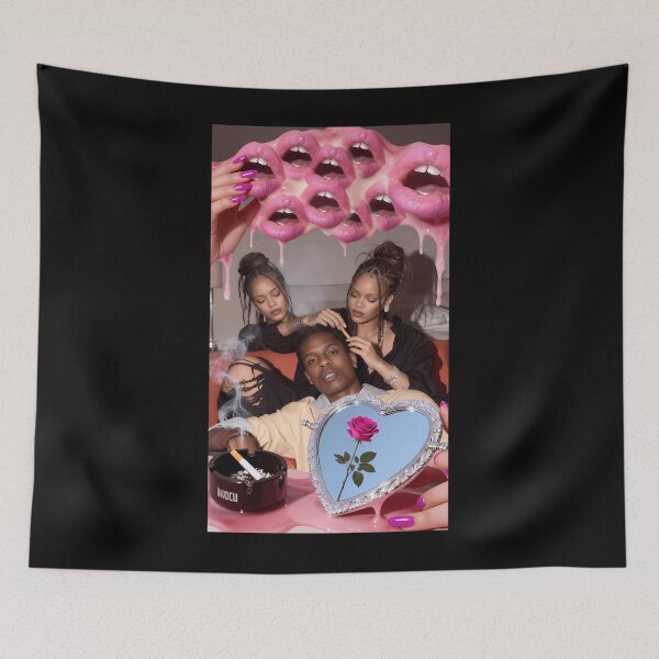 Item preview, Surreal Rihanna  Aap Rocky Melting Pink Collage designed and sold by GiotaFs.