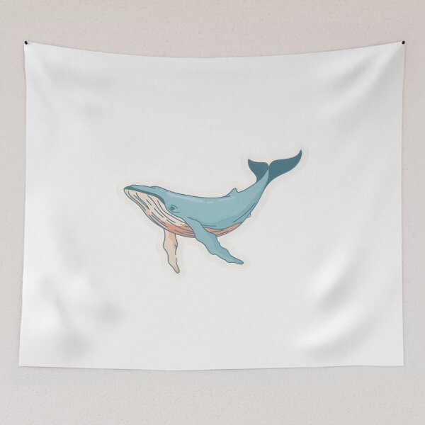 Item preview, Kite Whale Minimal Artistic Creature Design designed and sold by Naviora.