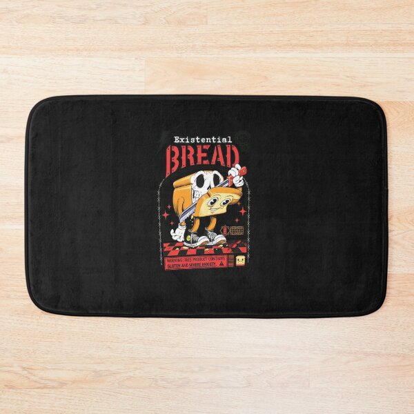 Item preview, Existential Bread Skull Knife Anxiety Graphic designed and sold by folk-4-arts.