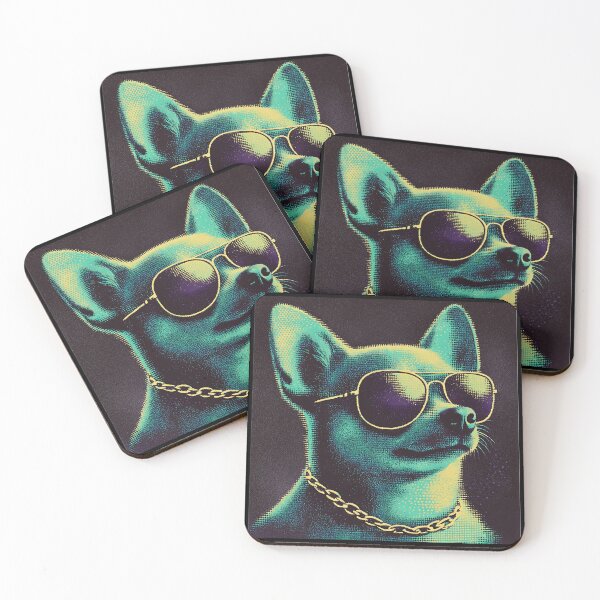Item preview, Neon Cool Chihuahua Vibes designed and sold by ClubVacay.