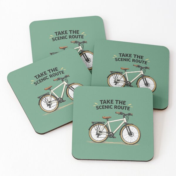 Item preview, Take the Scenic Route – Modern Bicycle Illustration designed and sold by RosalesArts.