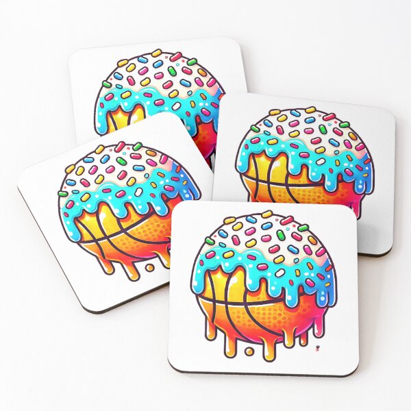 Item preview, Ice Cream Basketball Drip Boys Girls Kids Basketball Stuff T-Shirt designed and sold by RKdrawings.