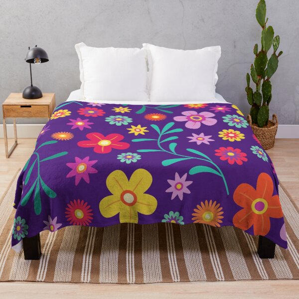 Item preview, Colorful Retro Floral Pattern | Vibrant Boho Flower Seamless Design designed and sold by RJACreative.