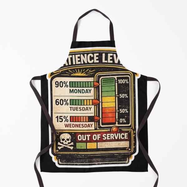 Item preview, Patience Level Out Of Service Funny Sarcastic Sticker designed and sold by piketo.