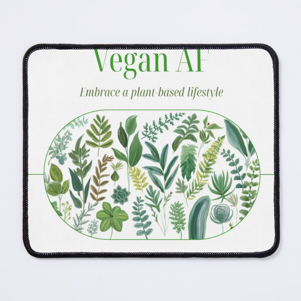 Item preview, Powered by Plants Vegan AF - Funny Vegan Gift T-Shirt designed and sold by RedRubyBubble.