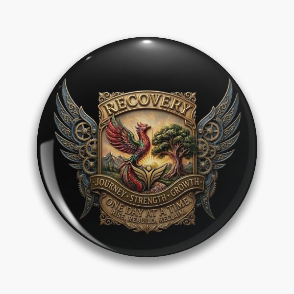 Item preview, Phoenix Rising Recovery Wings Emblem designed and sold by NewCreationLabs.