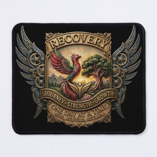 Item preview, Phoenix Rising Recovery Wings Emblem designed and sold by NewCreationLabs.