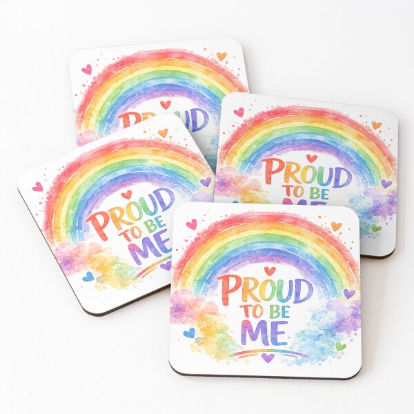 Item preview, Proud To Be Me - Watercolor Rainbow Positivity designed and sold by Grump and Co.