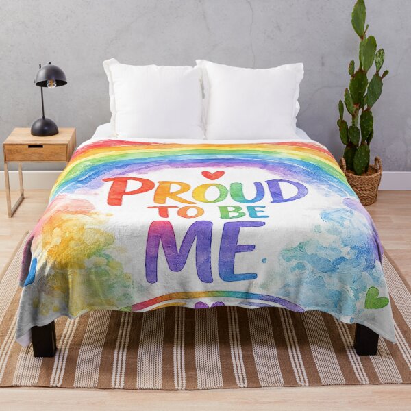 Item preview, Proud To Be Me - Watercolor Rainbow Positivity designed and sold by Arbacus.