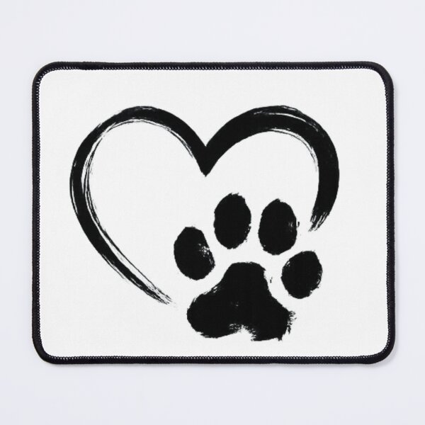 Item preview, Paw Print Heart Minimalist Dog Lover Design designed and sold by PoojaArtLab.