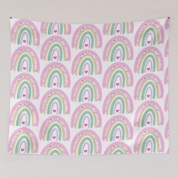 Item preview, Aesthetic Handdrawn Rainbow Pattern designed and sold by chloescalli17.