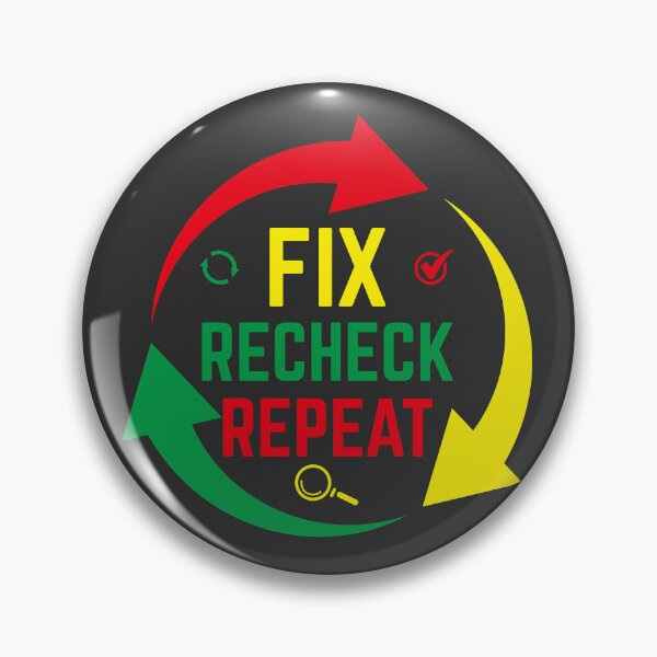 Item preview, Fix Recheck Repeat | Funny CPA Accountant Audit & Reconciliation Humor designed and sold by FCA SIR MERCH .