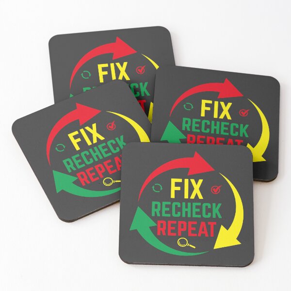 Item preview, Fix Recheck Repeat | Funny CPA Accountant Audit & Reconciliation Humor designed and sold by FCA SIR MERCH .