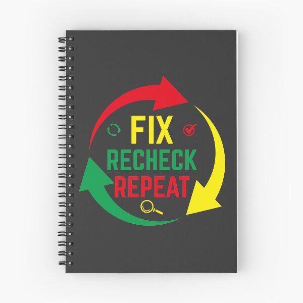 Item preview, Fix Recheck Repeat | Funny CPA Accountant Audit & Reconciliation Humor designed and sold by FCA SIR MERCH .