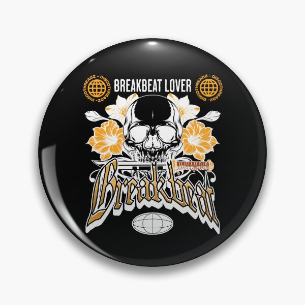 Item preview, BREAKBEAT - Pirate Skull Breaks (White)  designed and sold by Discothreadz.