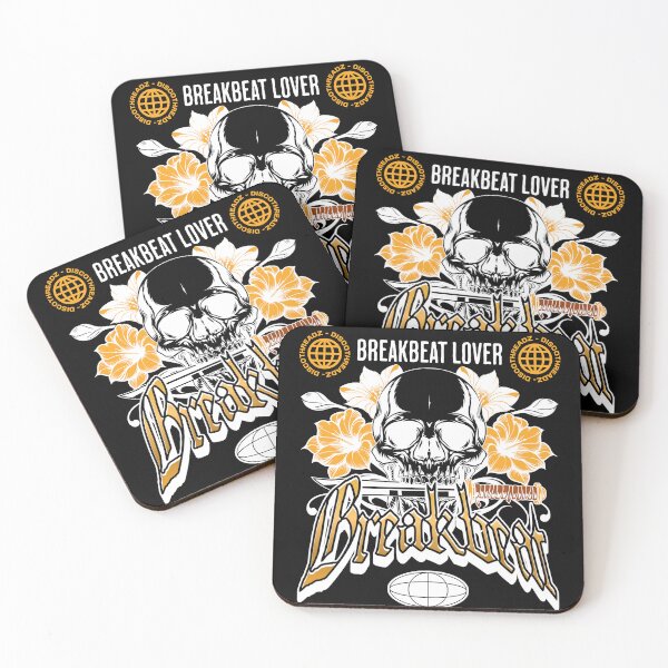 Item preview, BREAKBEAT - Pirate Skull Breaks (White)  designed and sold by Discothreadz.
