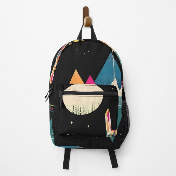 Item preview, Geometric Fighter Mountain Night Sky designed and sold by folk-4-arts.