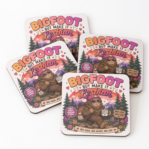 Item preview, Bigfoot But Make It Lesbian | Pride Creatures Collection | LGBTQ Mascots | Emotional Support Animals | Cute Queer Stickers designed and sold by VectorJoy.