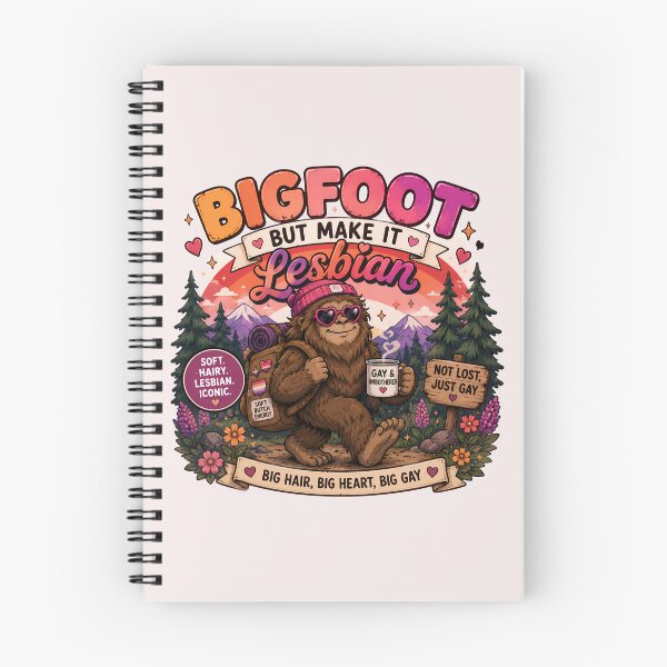 Item preview, Bigfoot But Make It Lesbian | Pride Creatures Collection | LGBTQ Mascots | Emotional Support Animals | Cute Queer Stickers designed and sold by VectorJoy.
