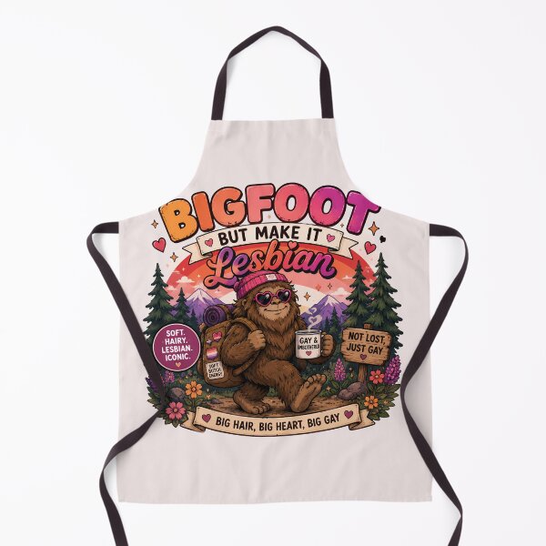 Item preview, Bigfoot But Make It Lesbian | Pride Creatures Collection | LGBTQ Mascots | Emotional Support Animals | Cute Queer Stickers designed and sold by VectorJoy.