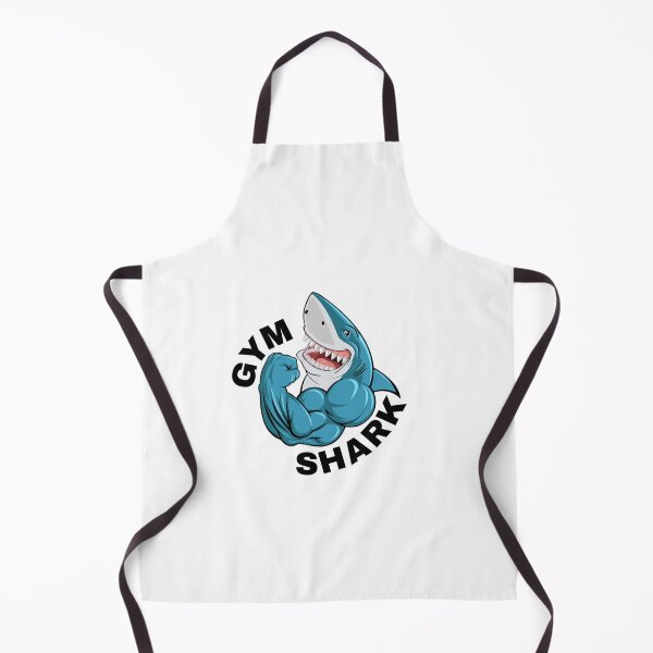 Item preview, Sketchy Muscle Shark Lifting Weights - Funny Gym Cartoon Art designed and sold by 22kcashlab.