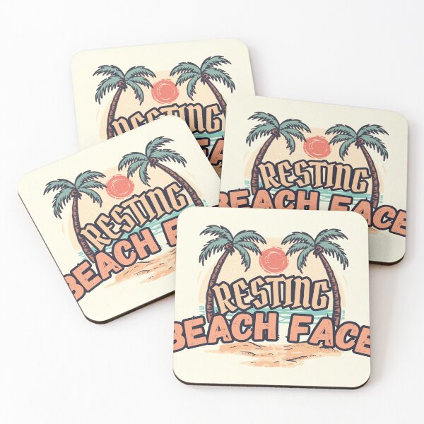 Item preview, Resting Beach Face - Funny Summer Beach Gift T-Shirt designed and sold by RedRubyBubble.