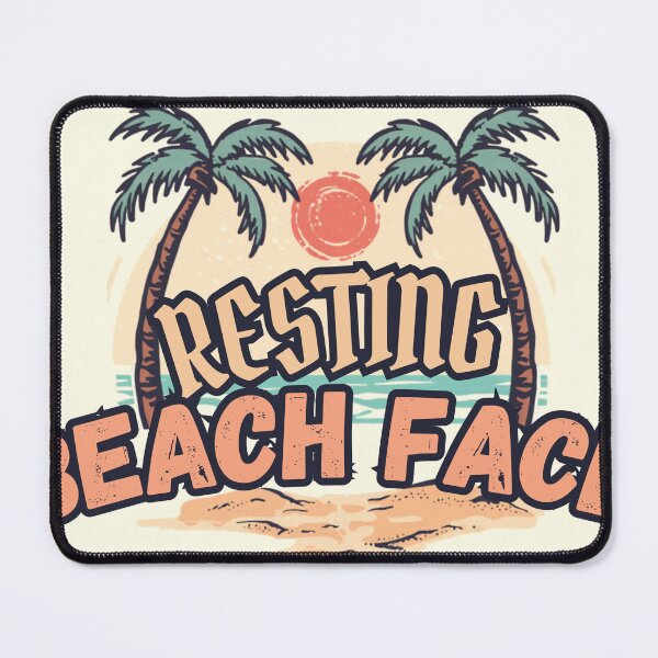 Item preview, Resting Beach Face - Funny Summer Beach Gift T-Shirt designed and sold by RedRubyBubble.