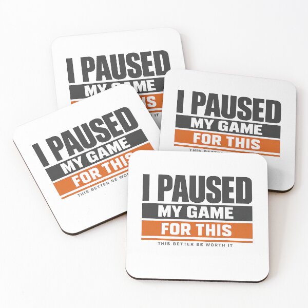 Item preview, I Paused My Game For This Funny Gamer Quote Gift designed and sold by TheKaiZenNi.