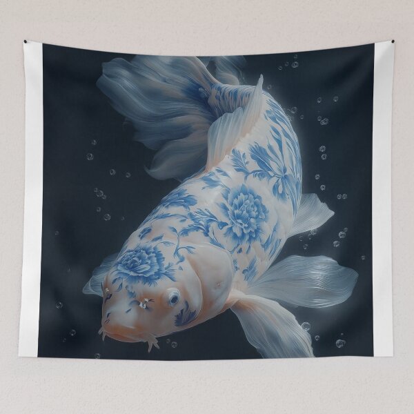 Item preview, Silver Pinterest Koi Currents designed and sold by Jyosridingtrain.