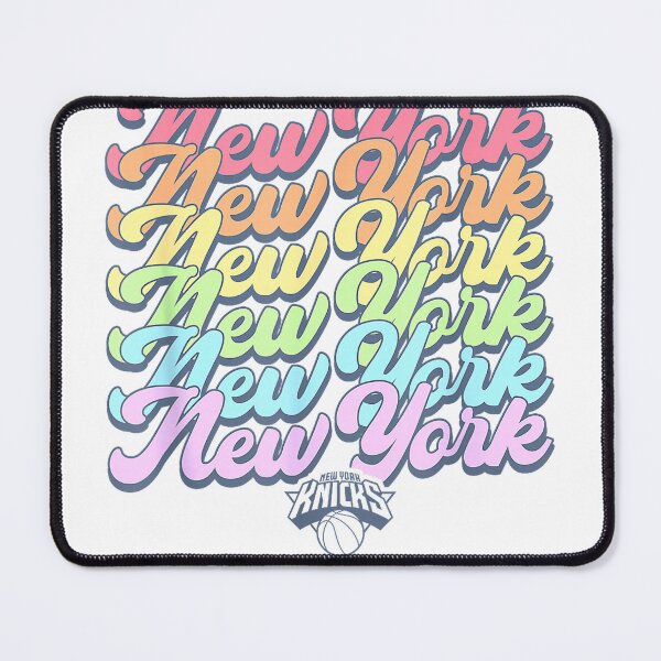 Item preview, NBA New York Knicks Pastel Rainbow Pride Stack T-Shirt designed and sold by gidget-gadget.