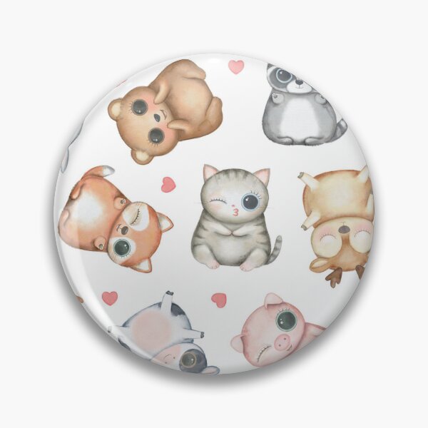 Item preview, Cute Baby Animal Pattern | Kawaii Woodland & Farm Animal Seamless Design designed and sold by RJACreative.
