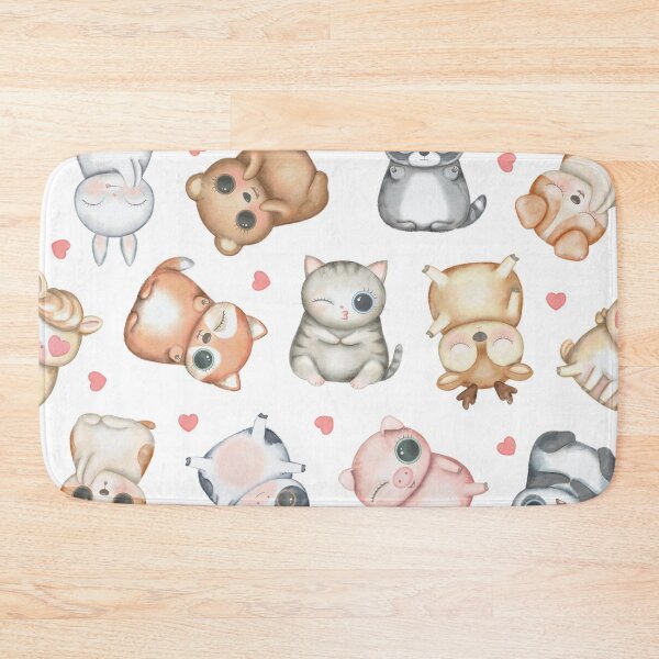 Item preview, Cute Baby Animal Pattern | Kawaii Woodland & Farm Animal Seamless Design designed and sold by RJACreative.