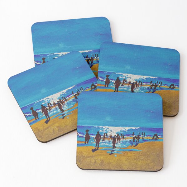 Item preview, Summer Beach Day Impressionist Oil Painting designed and sold by Yasmin Spencer.