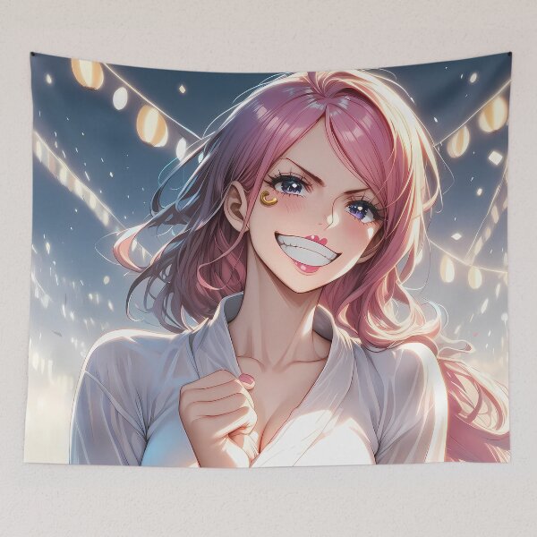 Item preview, Jewelry Bonney One Piece Festival Lights Pink Hair Cheerful Waifu designed and sold by Spraykart.