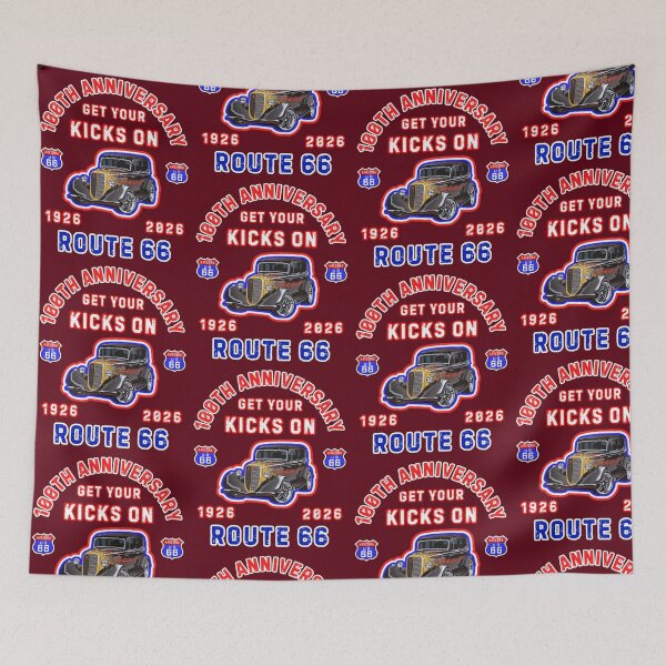 Item preview, Get Your Kicks On Route 66 100th Anniversary designed and sold by WoodburyLake.