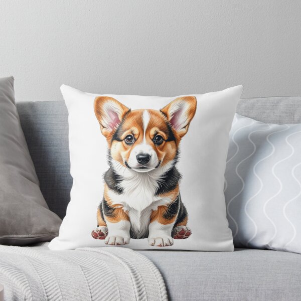 Item preview, Sweet Tri-Color Corgi Puppy Portrait designed and sold by SabraDD.