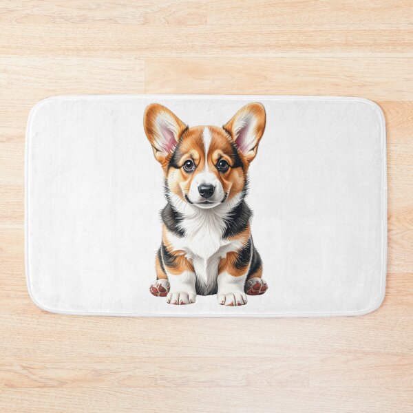 Item preview, Sweet Tri-Color Corgi Puppy Portrait designed and sold by SabraDD.